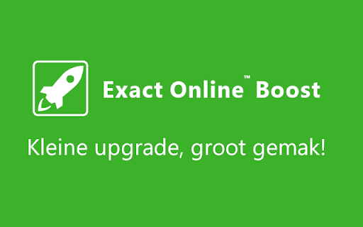 Exact Online™ Boost  from Chrome web store to be run with OffiDocs Chromium online