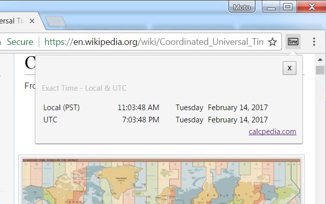 Genaue Zeit Lokale UTC aus dem Chrome-Webshop, die mit OffiDocs Chromium online ausgeführt werden soll