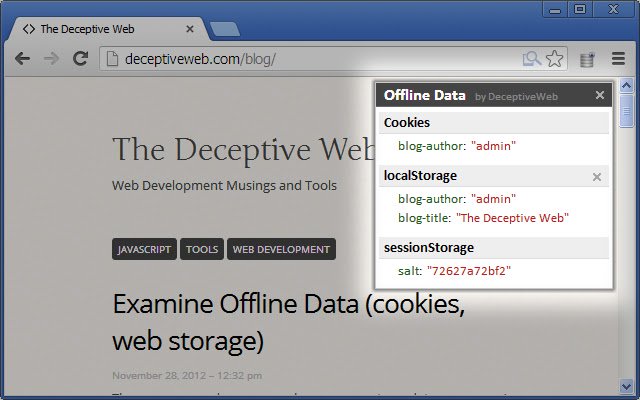 Untersuchen Sie Offline-Daten (Cookies, HTML5-Speicher) aus dem Chrome-Webshop, die mit OffiDocs Chromium online ausgeführt werden sollen