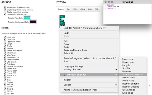 Excellent Selection  from Chrome web store to be run with OffiDocs Chromium online