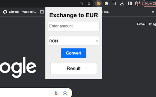 Exchange rates converter  from Chrome web store to be run with OffiDocs Chromium online