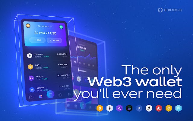 Exodus Web3 Wallet dari toko web Chrome untuk dijalankan dengan OffiDocs Chromium online