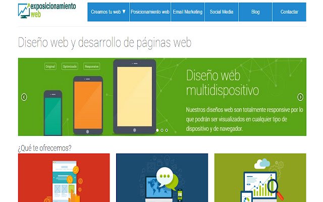 ExposicionamientoWeb ze sklepu internetowego Chrome do uruchomienia z OffiDocs Chromium online