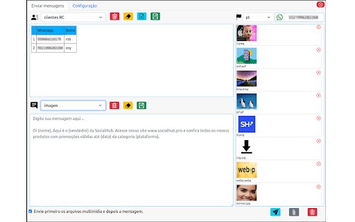 Ext CRM Socialhub  from Chrome web store to be run with OffiDocs Chromium online