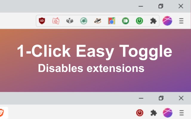Extension Disabler จาก Chrome เว็บสโตร์ที่จะรันด้วย OffiDocs Chromium ทางออนไลน์