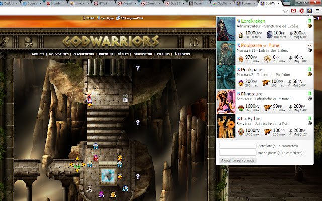 Extensia GodWarriors din magazinul web Chrome pentru a fi rulată cu OffiDocs Chromium online
