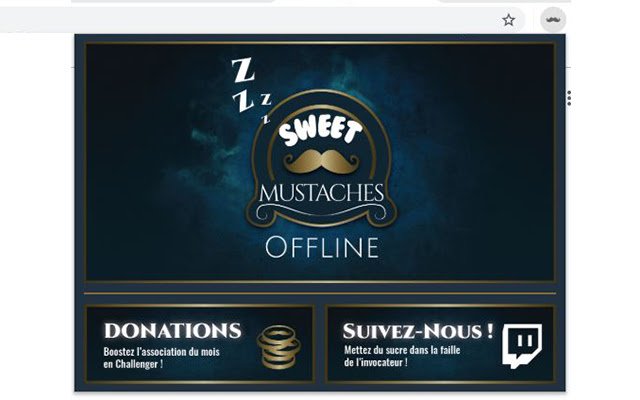 Extensão Live de SweetMustaches da Chrome Web Store para ser executada com OffiDocs Chromium online