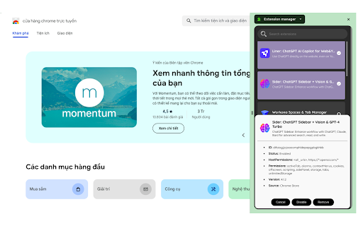 Chrome 网上应用店的扩展管理器将与 OffiDocs Chromium 在线运行
