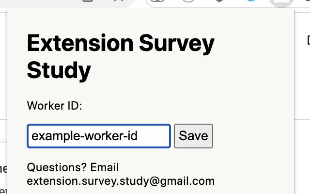 Extension Survey Study  from Chrome web store to be run with OffiDocs Chromium online