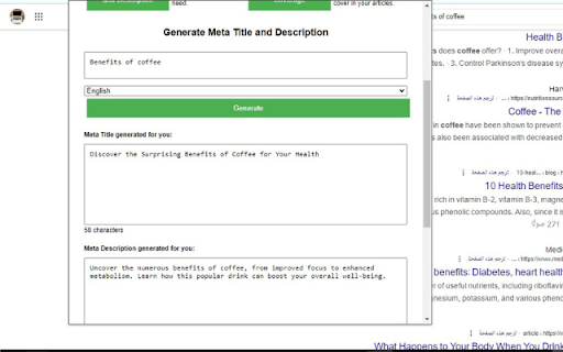 Extract data from SERPs SEO Tools  from Chrome web store to be run with OffiDocs Chromium online
