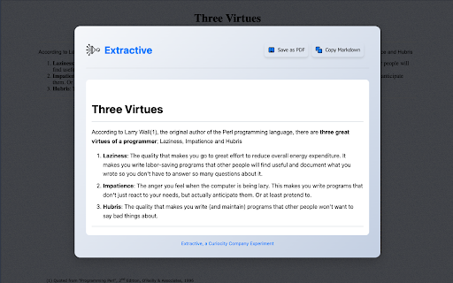 Extractive  from Chrome web store to be run with OffiDocs Chromium online
