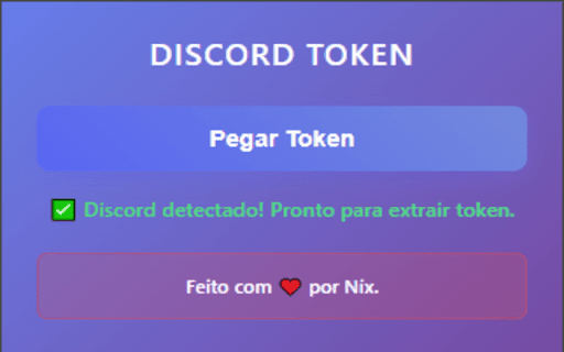 Extrator de token Discord  from Chrome web store to be run with OffiDocs Chromium online