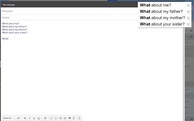 Extreme AutoComplete  from Chrome web store to be run with OffiDocs Chromium online