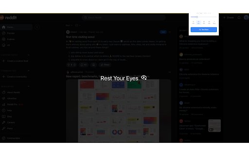 Eye Rest Reminder  from Chrome web store to be run with OffiDocs Chromium online