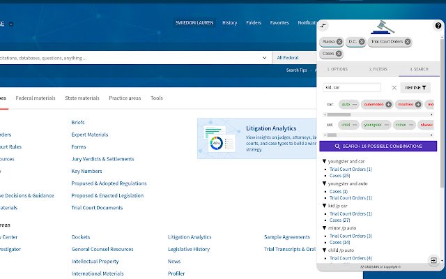 EZCaseLaw untuk Westlaw dari toko web Chrome untuk dijalankan dengan OffiDocs Chromium online