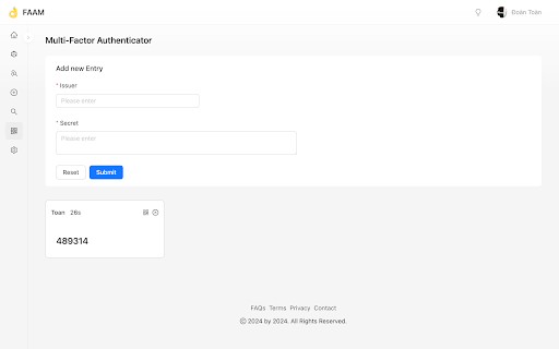 FAAM  from Chrome web store to be run with OffiDocs Chromium online