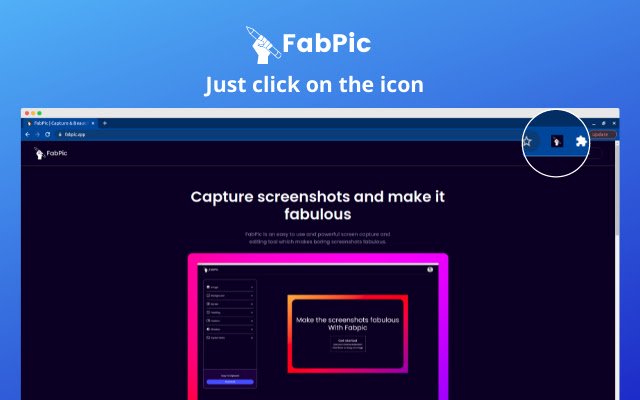 FabPic | Capture  Beautify Screenshots  from Chrome web store to be run with OffiDocs Chromium online