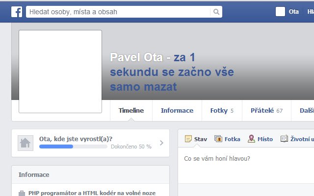 Facebook Deleter  from Chrome web store to be run with OffiDocs Chromium online