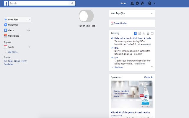 Facebook News Feed and Chat Remover  from Chrome web store to be run with OffiDocs Chromium online