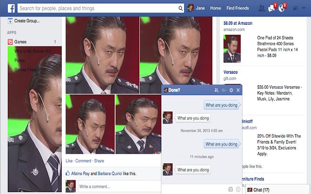 Face conscience  from Chrome web store to be run with OffiDocs Chromium online