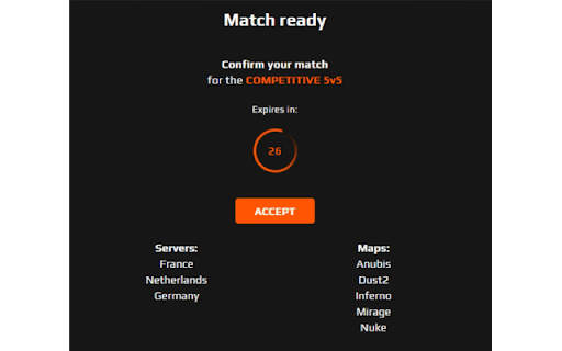 FACEIT CS2 Predictor  from Chrome web store to be run with OffiDocs Chromium online