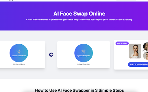 Face Swap | AI Powered Face Fusion for Photos  from Chrome web store to be run with OffiDocs Chromium online