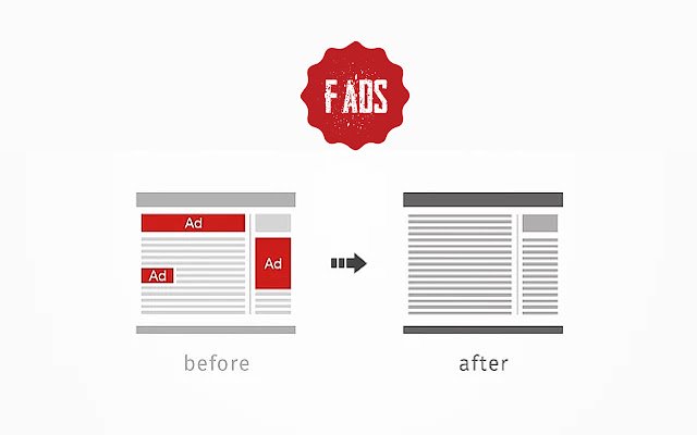 F ads! mula sa Chrome web store na tatakbo sa OffiDocs Chromium online
