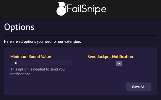 FailSnipe  from Chrome web store to be run with OffiDocs Chromium online