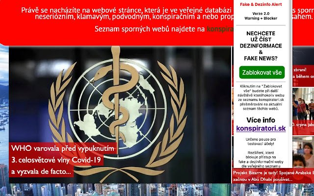 Fake Dezinfo Alert v. from Chrome web store to be run with OffiDocs Chromium online Fake Dezinfo Alert v. from Chrome web store to be run with OffiDocs Chromium online