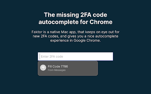 Faktor  from Chrome web store to be run with OffiDocs Chromium online