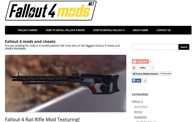 FALLOUT 4 MODS จาก Chrome เว็บสโตร์ที่จะรันด้วย OffiDocs Chromium ทางออนไลน์