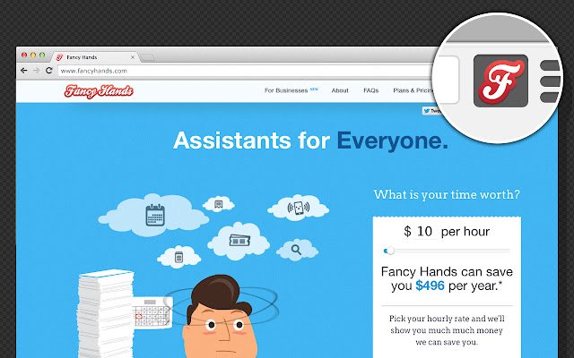 Fancy Hands  from Chrome web store to be run with OffiDocs Chromium online