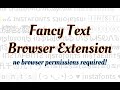 Fancy Text Font Changer  from Chrome web store to be run with OffiDocs Chromium online