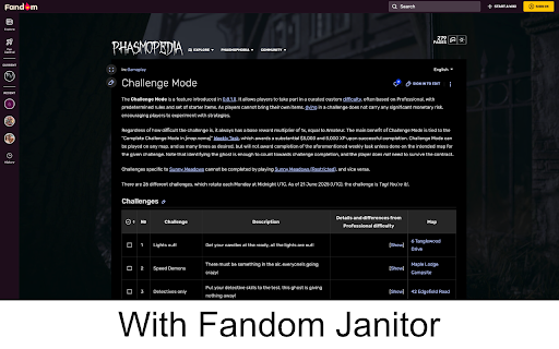 Fandom Janitor from Chrome web store to be run with OffiDocs Chromium online Fandom Janitor from Chrome web store to be run with OffiDocs Chromium online
