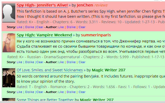 FanFiction Organizer  from Chrome web store to be run with OffiDocs Chromium online
