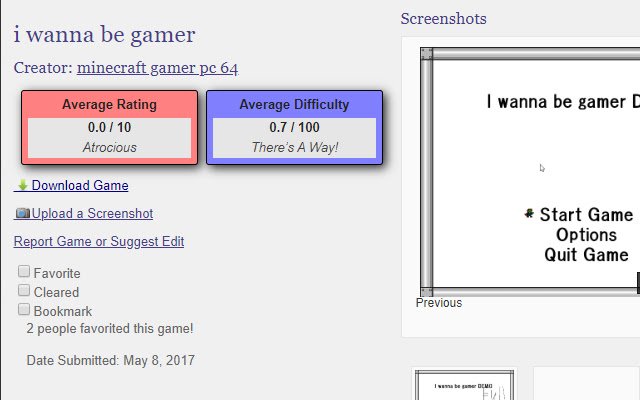 Arsip Fangame dari toko web Chrome untuk dijalankan dengan OffiDocs Chromium online