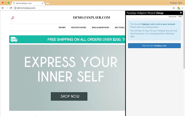 Fanplayr Adaptor Wizard  from Chrome web store to be run with OffiDocs Chromium online