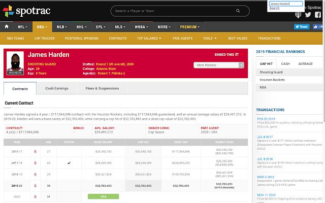 Fantasy Basketball Salary Checker uit de Chrome-webwinkel, uit te voeren met OffiDocs Chromium online