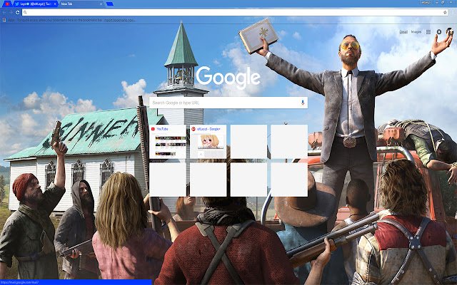 Far Cry 5 | Joseph Seed 1080P THEME  from Chrome web store to be run with OffiDocs Chromium online