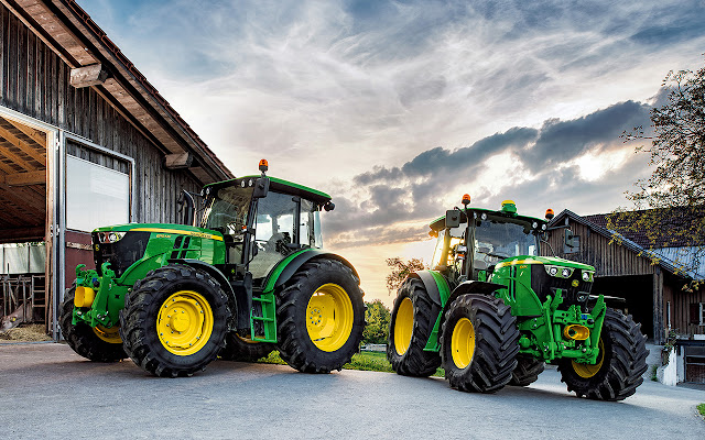 Farming Twin Tractors John Deere HD de Chrome web store se ejecutará con OffiDocs Chromium en línea