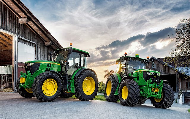 Tractoare agricole duble John Deere HD din magazinul web Chrome vor fi rulate cu OffiDocs Chromium online