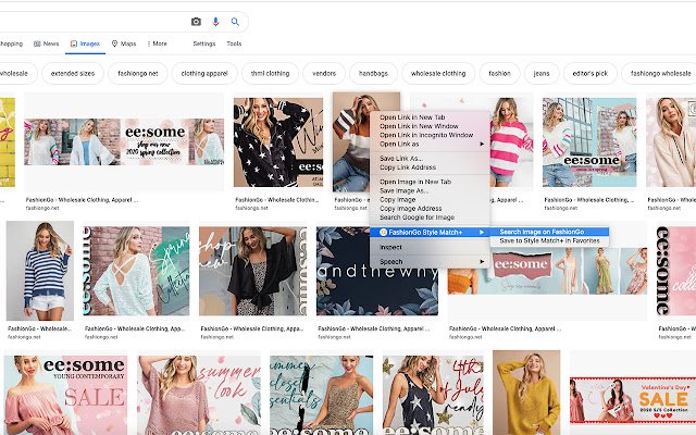 FashionGo Style Match+ da Chrome Web Store será executado com o OffiDocs Chromium online