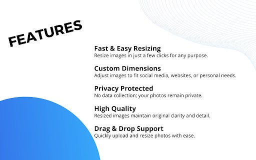 Fast  Easy Photo Resizer  from Chrome web store to be run with OffiDocs Chromium online