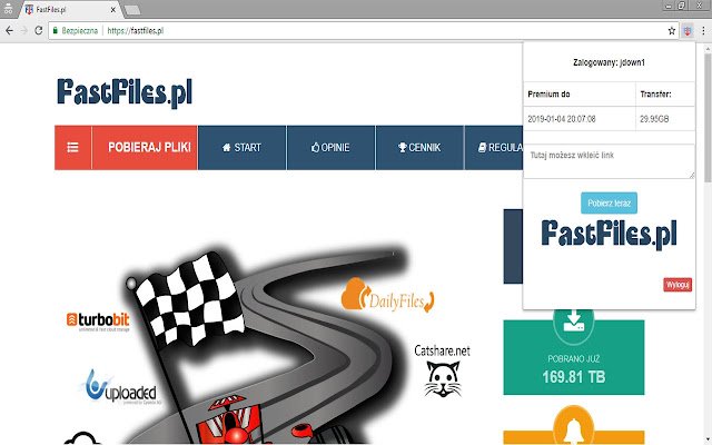 FastFiles.pl dal Chrome Web Store da eseguire con OffiDocs Chromium online