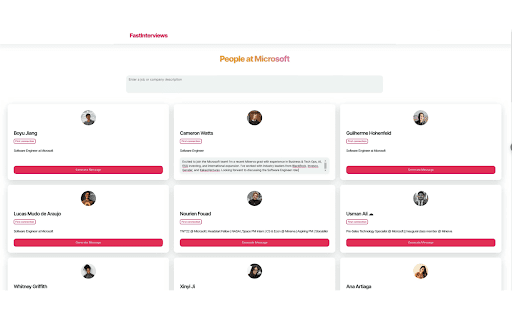 FastInterviews Extension  from Chrome web store to be run with OffiDocs Chromium online