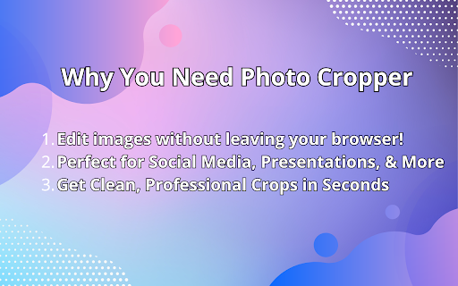 Fast Photo Cropper: No Servers, Just Privacy  from Chrome web store to be run with OffiDocs Chromium online