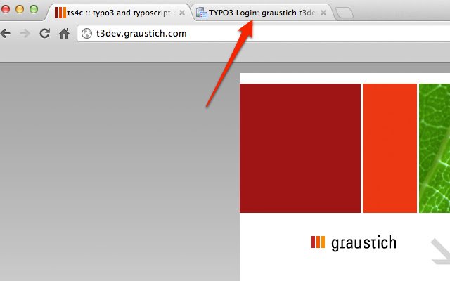 สวิตช์แบ็คเอนด์ TYPO3 CMS ที่รวดเร็วจาก Chrome เว็บสโตร์เพื่อเรียกใช้ด้วย OffiDocs Chromium ออนไลน์