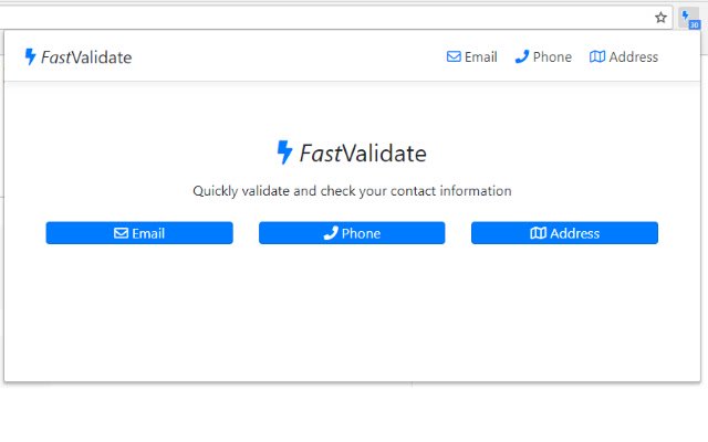 OffiDocs Chromium ഓൺലൈനിൽ പ്രവർത്തിപ്പിക്കുന്നതിന് Chrome വെബ് സ്റ്റോറിൽ നിന്നുള്ള Chrome വിപുലീകരണം FastValidate ചെയ്യുക