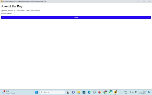 Fatigue Joke Extension  from Chrome web store to be run with OffiDocs Chromium online