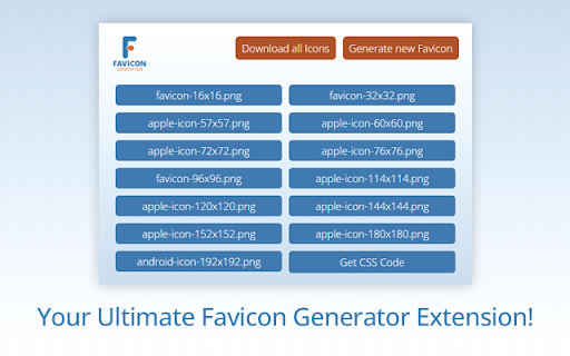 Favicon Generator  from Chrome web store to be run with OffiDocs Chromium online